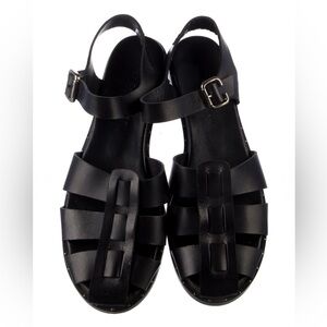 Freda Salvador Black Sera Fisherman Sandals